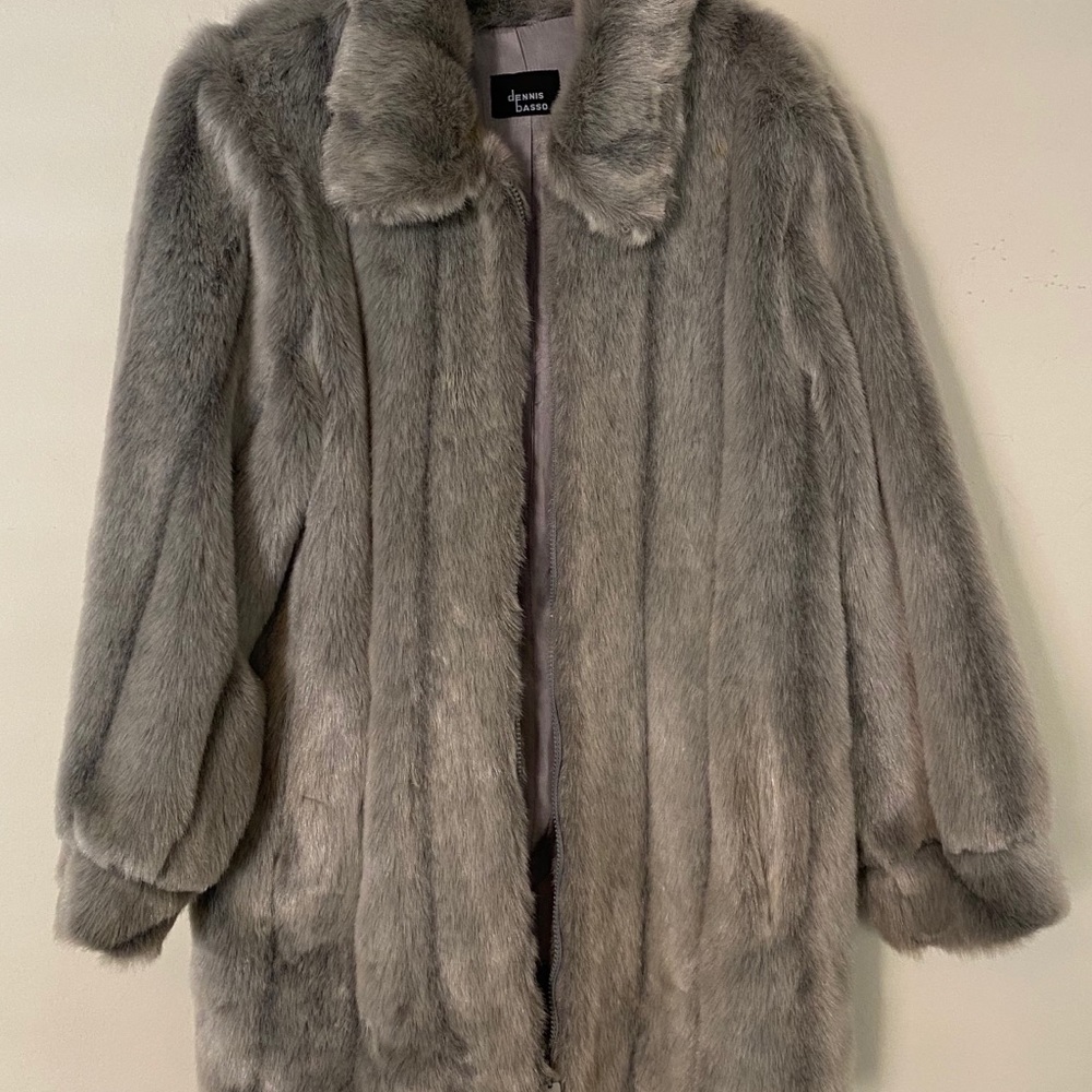 Gray Faux fur jacket
